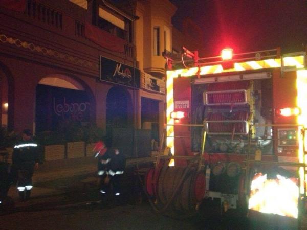 اندلاع حريق مهول بإحدى مقاهي الشيشة في مدينة مراكش