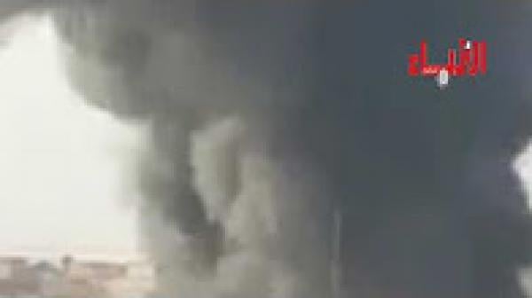 حريق خطير يلتهم إطارات المستعملة بالهراويين