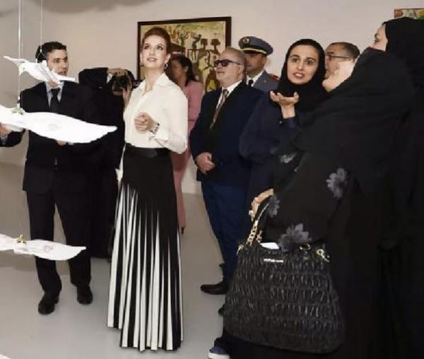 الأميرة  للاسلمى تتألق باطلالة ساحرة في قطر (صور)