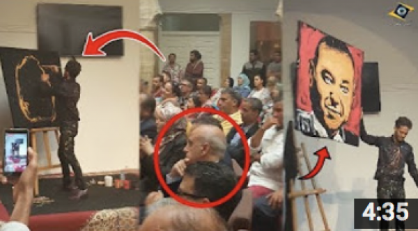 شاب مغربي يبهر المغاربة برسمه للملك محمد السادس بطريقة لا تصدق