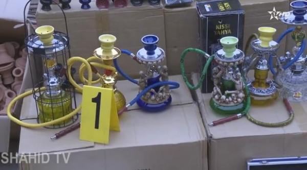 الميكة تقود رجال الدرك لمخزن يحتوي على الاف قنينات الشيشة