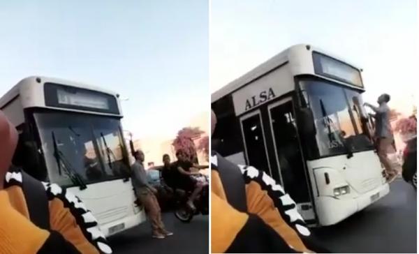 ترمضينة في مراكش: شخص يمنع حافلة من المرور و السبب...