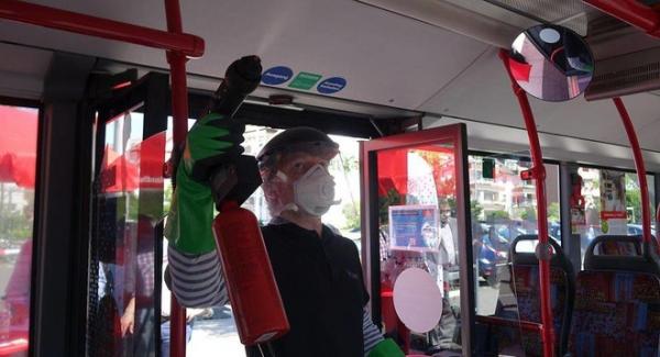 ألمانيا..تجربة طلاء فريدة من نوعها في الحافلات للحماية من فيروس كورونا