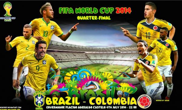 برنامج دوري الربع و النصف نهائي في كأس العالم 2014 