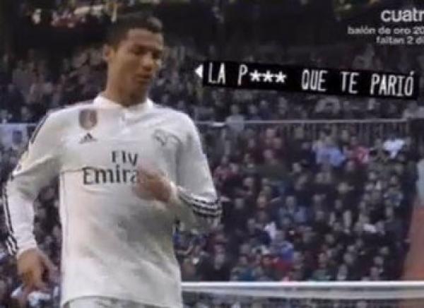 بالفيديو : رونالدو يشتم بيل بأقبح النعوت