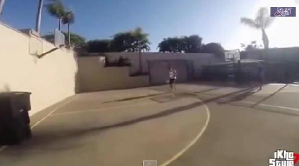 غاريث بيل يسجل هدف رائع في كرة السلة