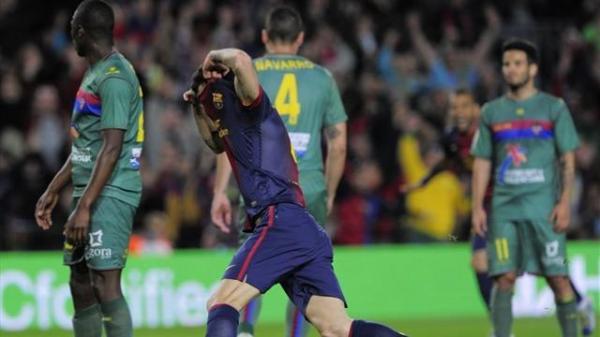 بالفيديو ـ فابريغاس ينقذ برشلونة من ورطة ليفانتي
