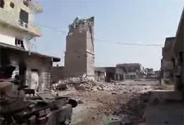 تدمير مئذنة جامع في سوريا من عهد عمر بن الخطاب