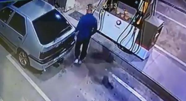 من يتعرف عليه : لص ملأ خزان سيارته بالوقود و فر هاربا