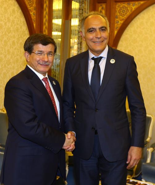 السيد مزوار يلتقي داوود أوغلو ووزيري خارجية اليمن  و العراق