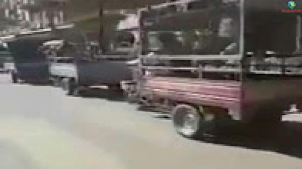 أعداد كبيرة من موطور التريبورتور في مسيرة إحتجاجية بقلعة السراغنة بسبب لوحة الترقيم