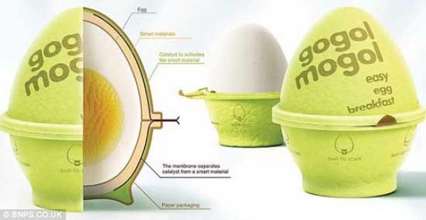 صندوق من الورق يسلق البيض بدون ماء