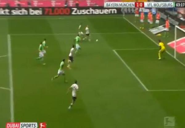 أهداف مباراة باير ميونخ و فولفسبورج 1-0
