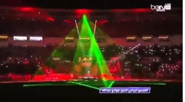 أسماء المنور تغني "النشيد الوطني" في حفل افتتاح الموندياليتو