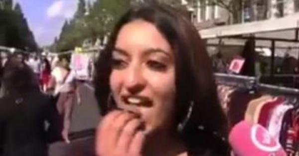 بالفيديو ...مهاجرة مسلمة تفطر رمضان في الشارع مقابل 10 أورو  وأخرى تصدم الصحفي