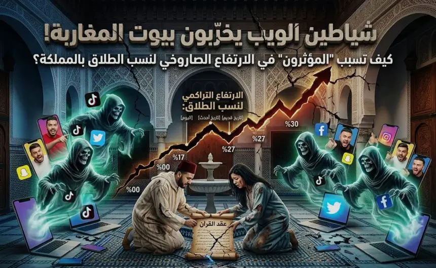 "شياطين الويب" يخربون بيوت المغاربة.. كيف تسبب "المؤثرون" في الارتفاع الصاروخي لنسب الطلاق بالمملكة؟