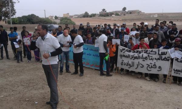 غياب الطبيبة يخرج الساكنة للاحتجاج بأولاد فارس نواحي سطات