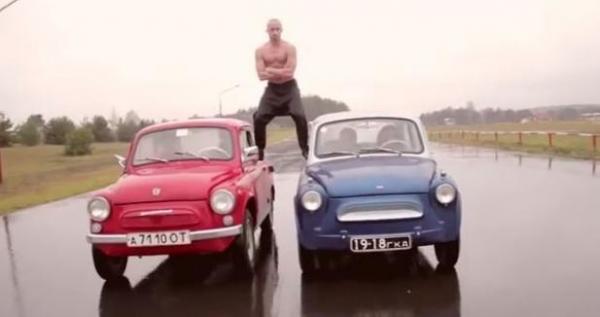 شاب روسي يتحدى فان دام في إعلان "فولفو" (فيديو)