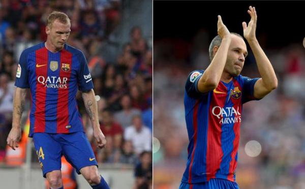 الإصابة تبعد إنييستا و ماتيو عن انطلاقة البارصا في الليغا