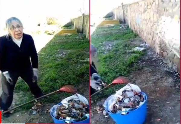 شاهد فرنسية ترفض أن يدفن زوجها المسلم تحت القمامة بمقبرة الخمسيات