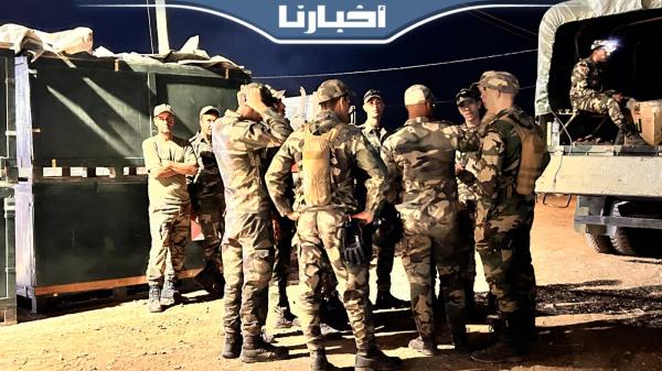 القوات المسلحة الملكية تجهز مستشفى ميدانيا لاستقبال المـصابين من دواوير تارودانت