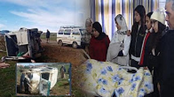 تفاصيل حادثة انقلاب حافلة اناث رجاء بني ملال لكرة السلة بخنيفرة