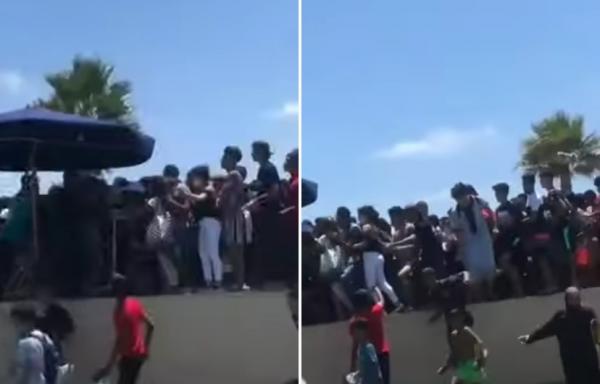 تدافع وفوضى من أجل الولوج للمسبح الكبير بالرباط