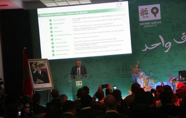 "العلمي" طلب من الصحافيين عدم طرح الأسئلة ويعطي تفاصيل ما قامت به لجنة "الفيفا" بالمغرب