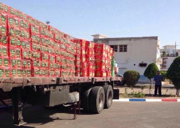 أكادير .. ضبط شاحنة محملة بحوالي 7 أطنان من الشاي المهرب قادمة من الأقاليم الجنوبية