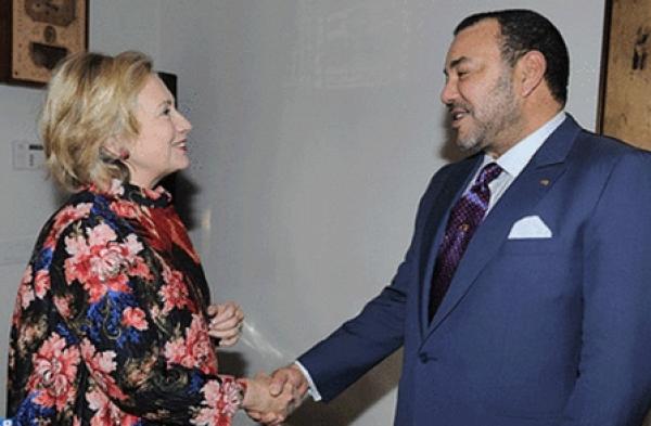 جلالة الملك يجري بنيويورك محادثات مع السيدة هيلاري كلينتون