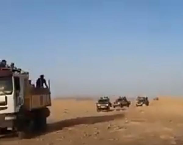 لحظة فرار مرتزقة البوليساريو من معبر الكركرات بعد تدخل الجيش المغربي