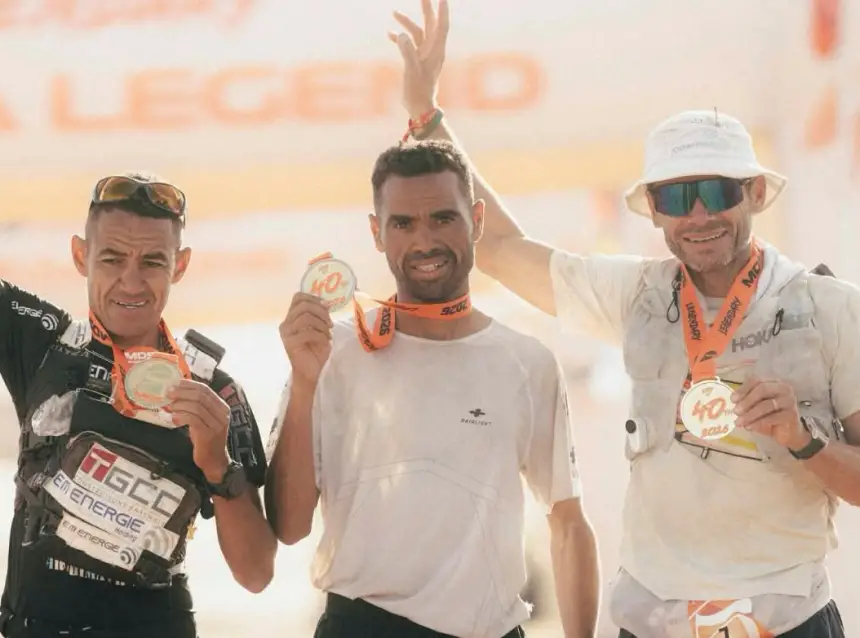 ماراطون الرمال: محمد المرابطي يفوز بالنسخة الأربعين