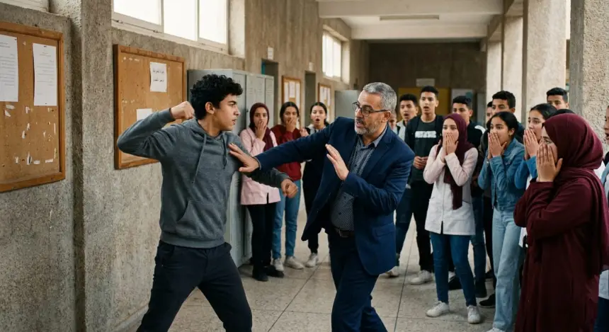 جدل واسع بعد تنازل مدير ثانوية عن شكاية ضد تلميذ اعتدى عليه بالضرب (وثيقة)