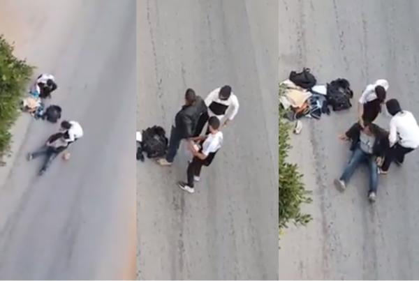 كريساج و اعتداء في واضح النهار على شخص من طرف جانحين بحي ليساسفة البيضاء