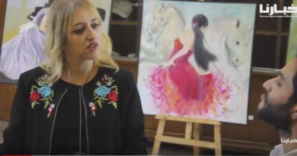 الفنانة حياة موليحياوي تعرض لوحاتها