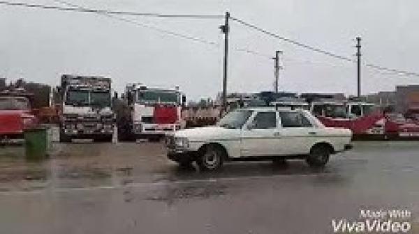 اضراب الشاحنات ضد غلاء المحروقات والطوناج