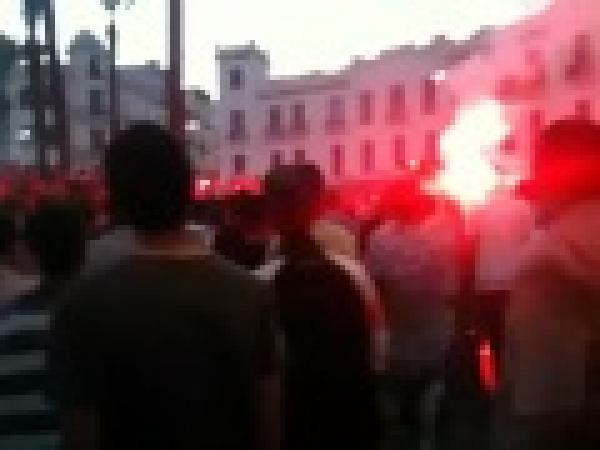 احتفالات تطوان بفوز فريقها بدوري الأمل