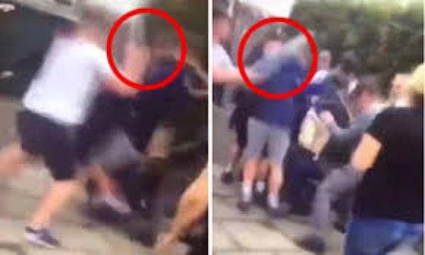 بالفيديو: شجار جماعي بين أكثر من 100 طالب مدرسة