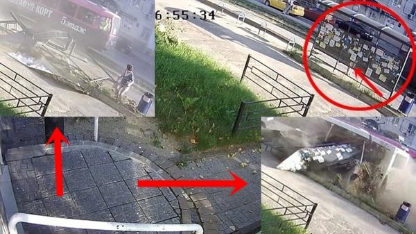 بالفيديو: شاهد كيف نجت هذه المرأة بأعجوبة من حادث مروع