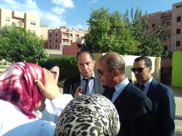 حصاد يحل بجهة بني ملال خنيفرة ويتفقد المؤسسات التعليمية  (صور)