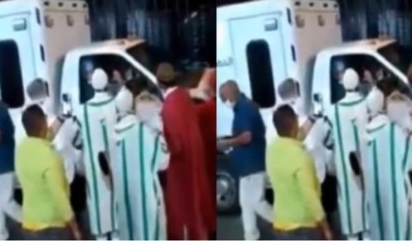 فيديو استقبال سيارة نقل مرضى "كورونا" بالدقة المراكشية يثير ضجة بمواقع التواصل (فيديو)