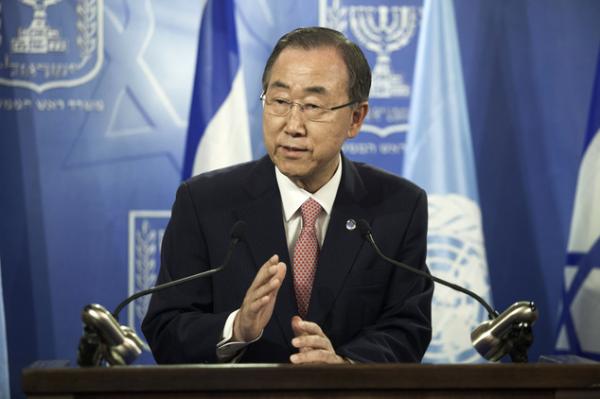 بان كي مون يعرب عن قلقه من "التصعيد الخطير" بين الإسرائيليين والفلسطينيين