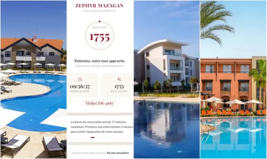 آلاف رجال ونساء التعليم عالقون في طوابير رقمية بعد إطلاق الحجز في منتجعات "زفير"