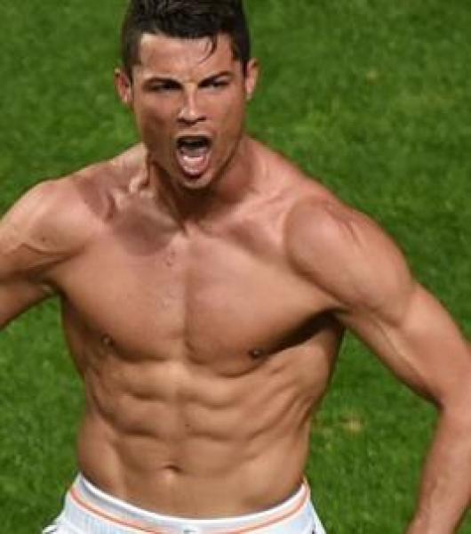 احتفال رونالدو مأخوذ مشهدا من فيلم سينمائي