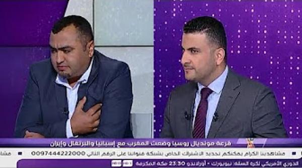 شاهد مقدم بي ان سبورت يضطر للتوقف بعد احساس صحفي بألام في القلب