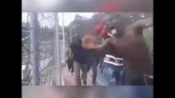 فرحة مهاجرين من جنوب الصحراء بعد وصولهم إلى سبتة المحتلة