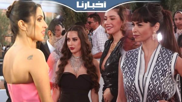 مهرجان مراكش.. إطلالات مثيرة للفنانات على البساط الأحمر