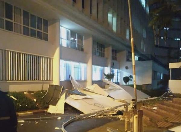 الأمطار والرياح القوية تتسببان في انهيار سقف بمستشفى ابن سينا بالرباط