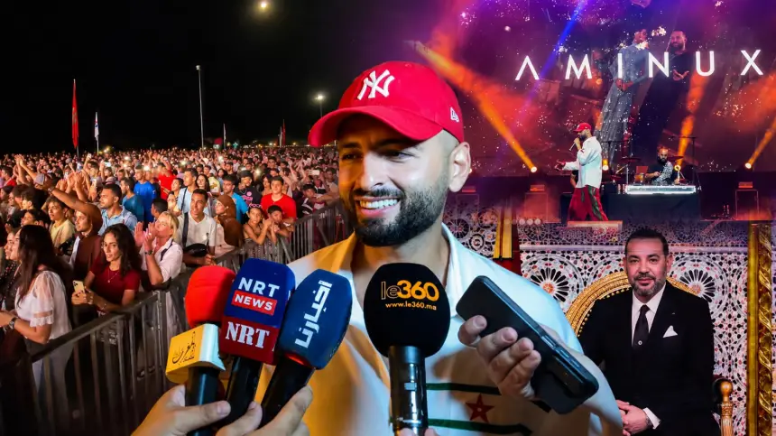 أمينوكس يلهب منصة المضيق وسط حضور جماهيري غفير ويوجه رسالة اعتزاز وولاء للملك بمناسبة عيد العرش