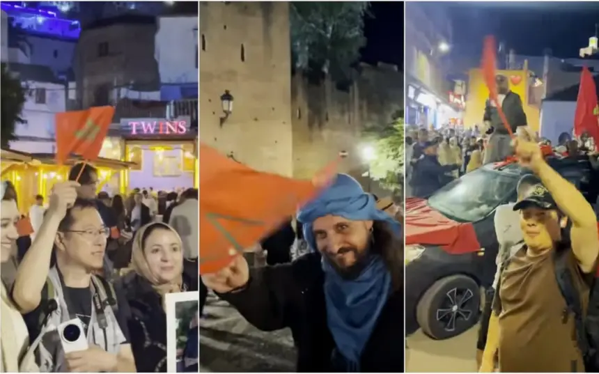 الاستثناء المغربي.. سياح أجانب يشاركون المواطنين احتفالاتهم بعد القرار الأممي التاريخي